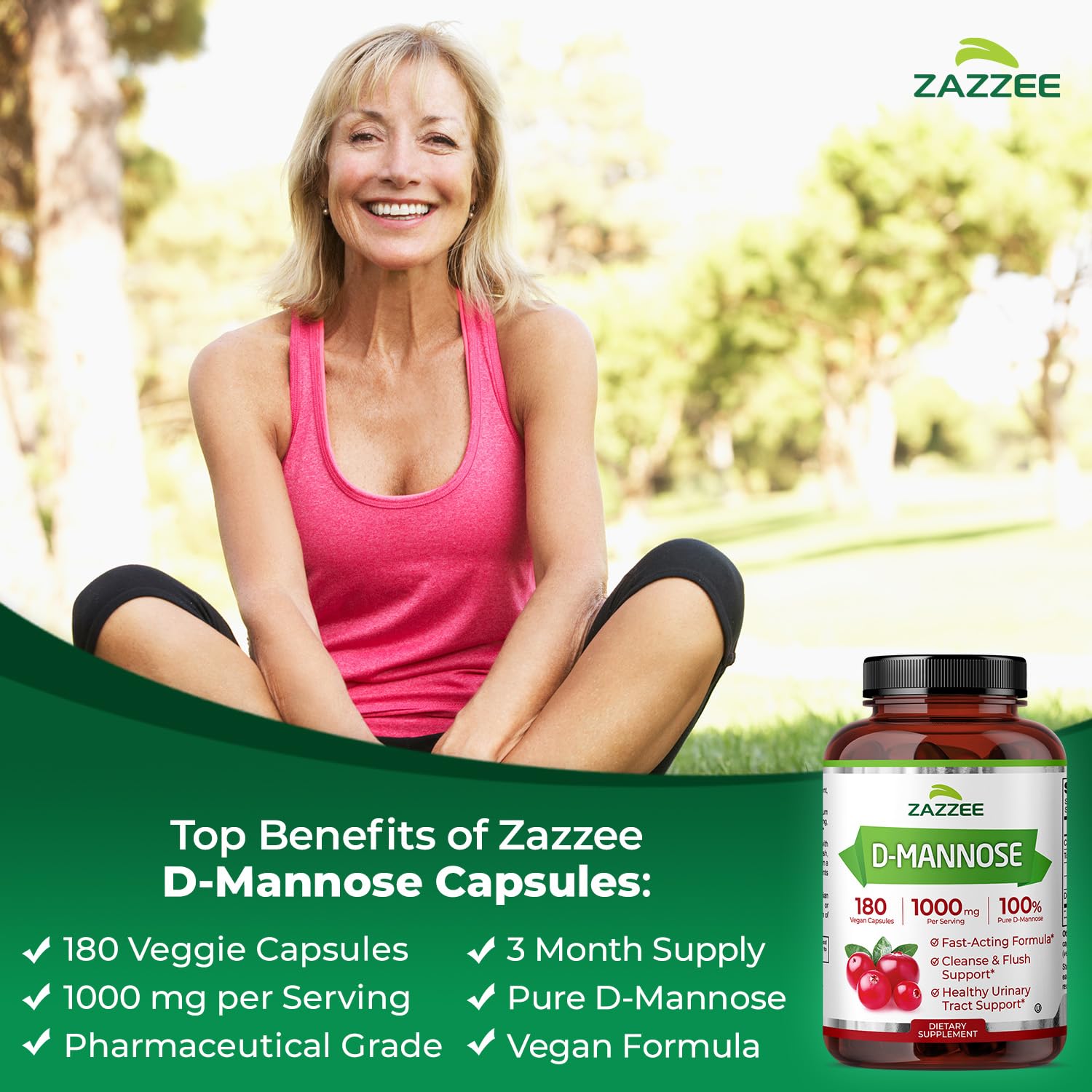 D-Mannose only formula capsules