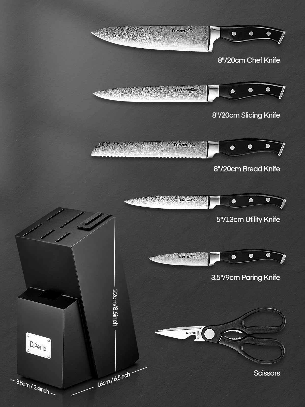 8 inch chef knife blade from D.Perlla