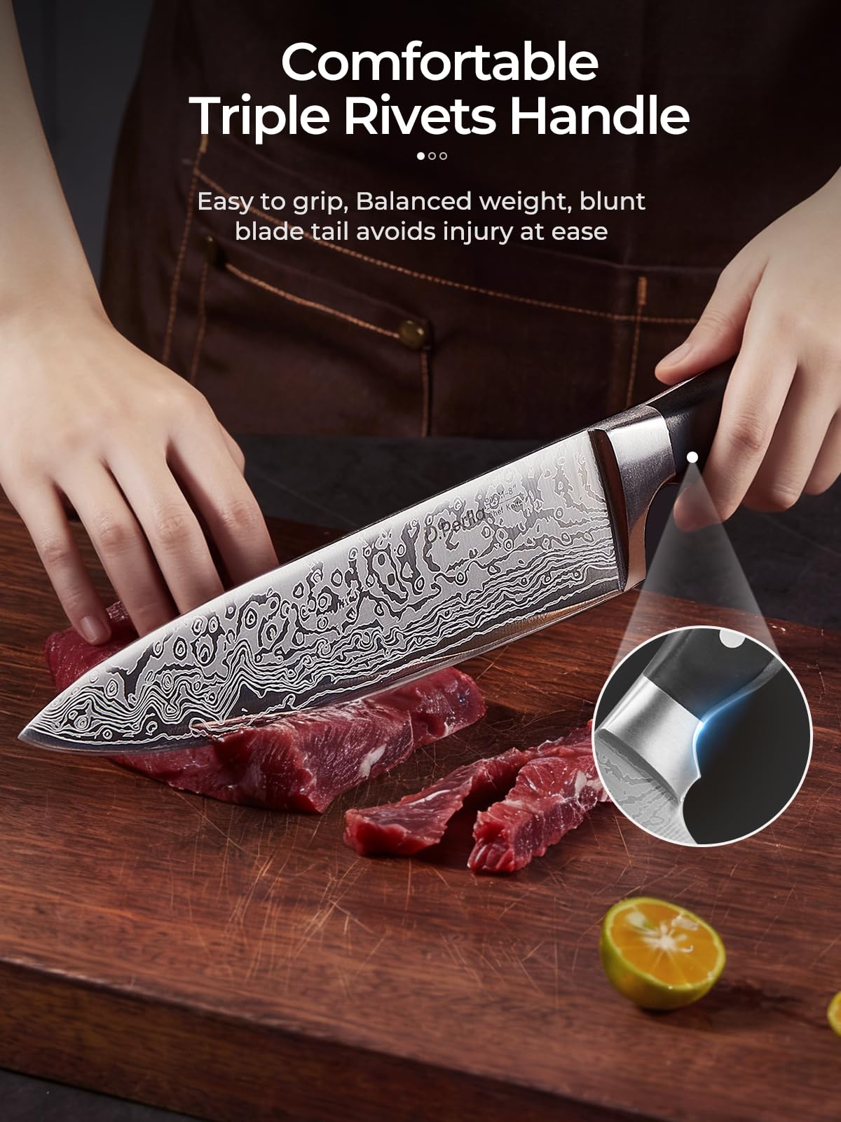 D.Perlla kitchen shears included with the block