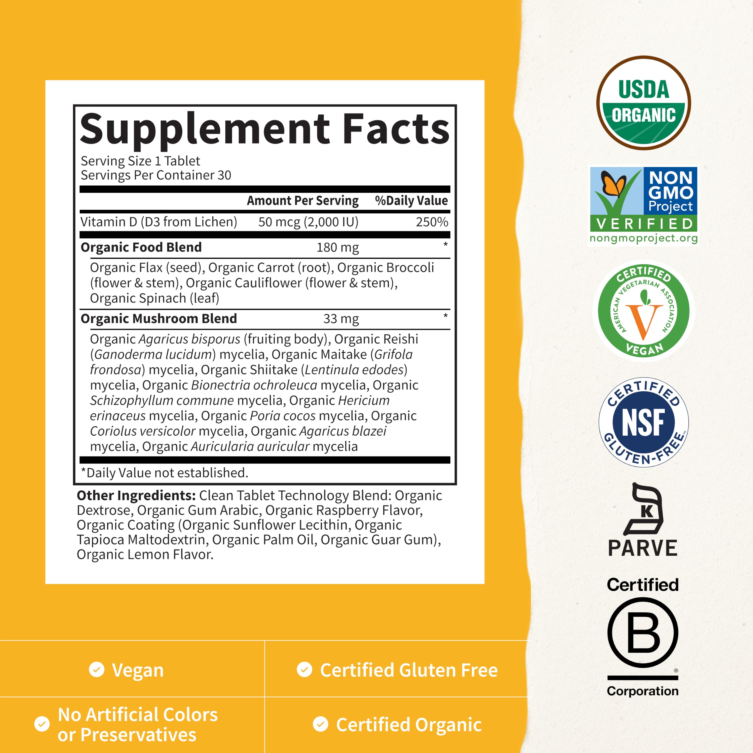 d3 from lichen ingredient on chewables label