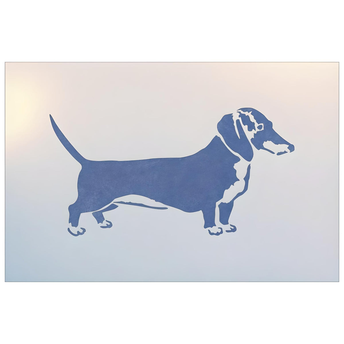 Dachshund Stencil 5.6 x 2.9 inch reusable Mylar template