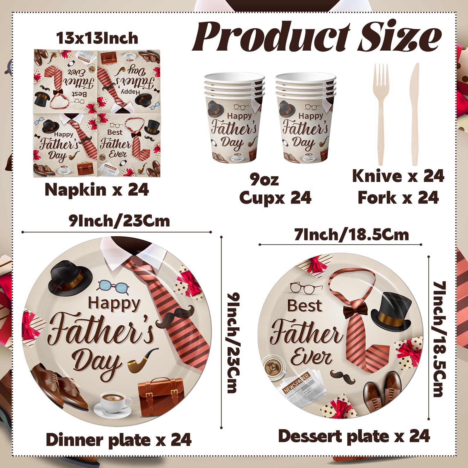 dad birthday decorations tableware kit image for events