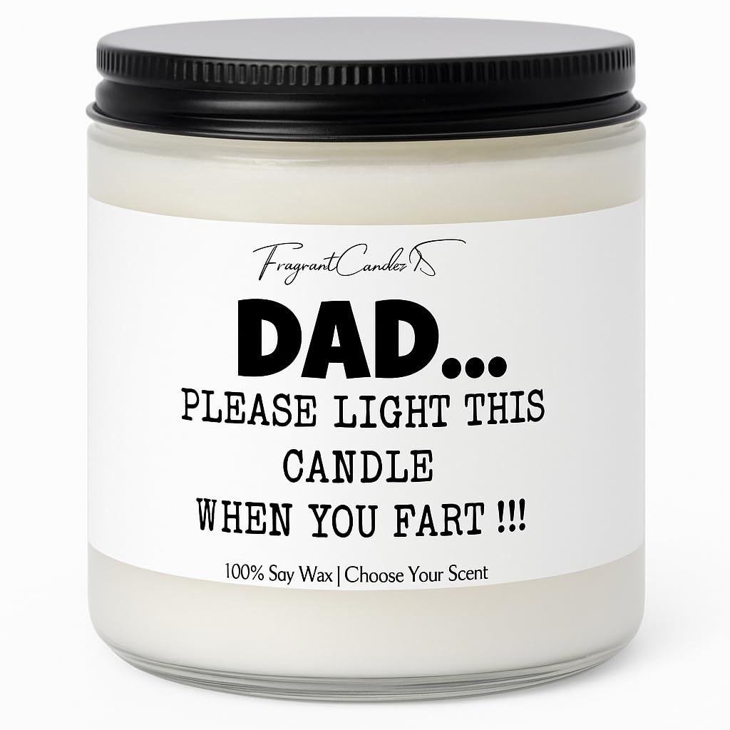 dad fart candle product image with fragrance options