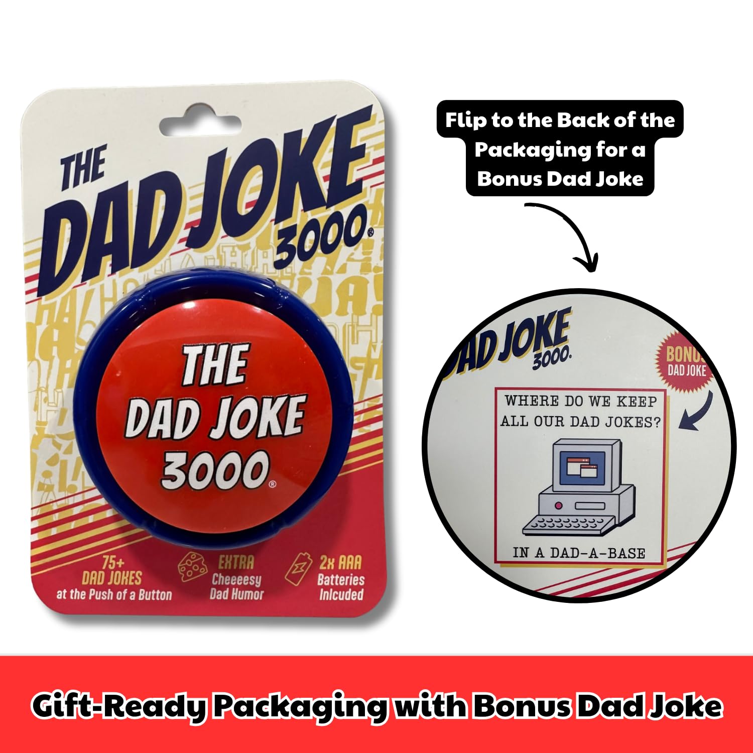 White elephant gift concept featuring The Dad Joke 3000