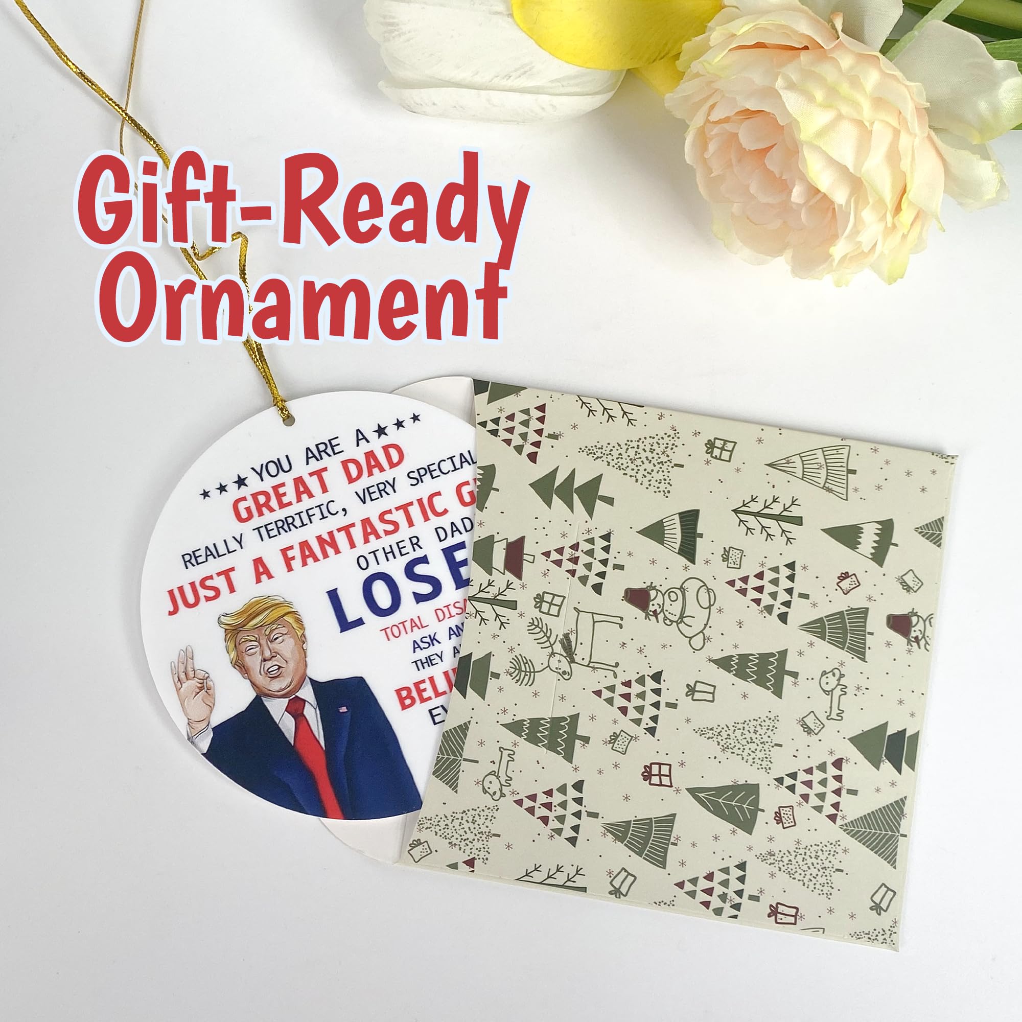 durable print finish ornament suitable for desk shelf or car mirror