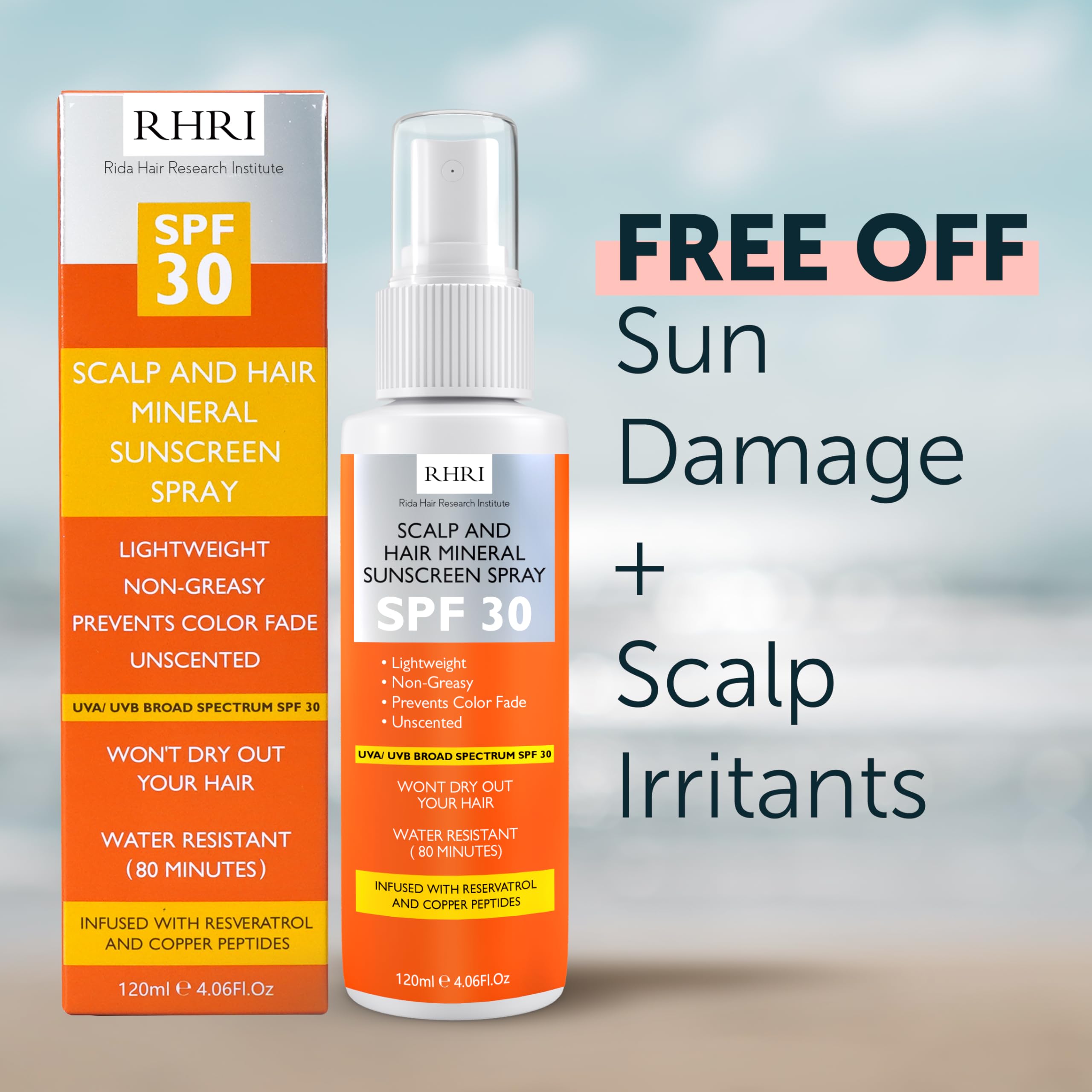 Daily use heat protection spray for hair