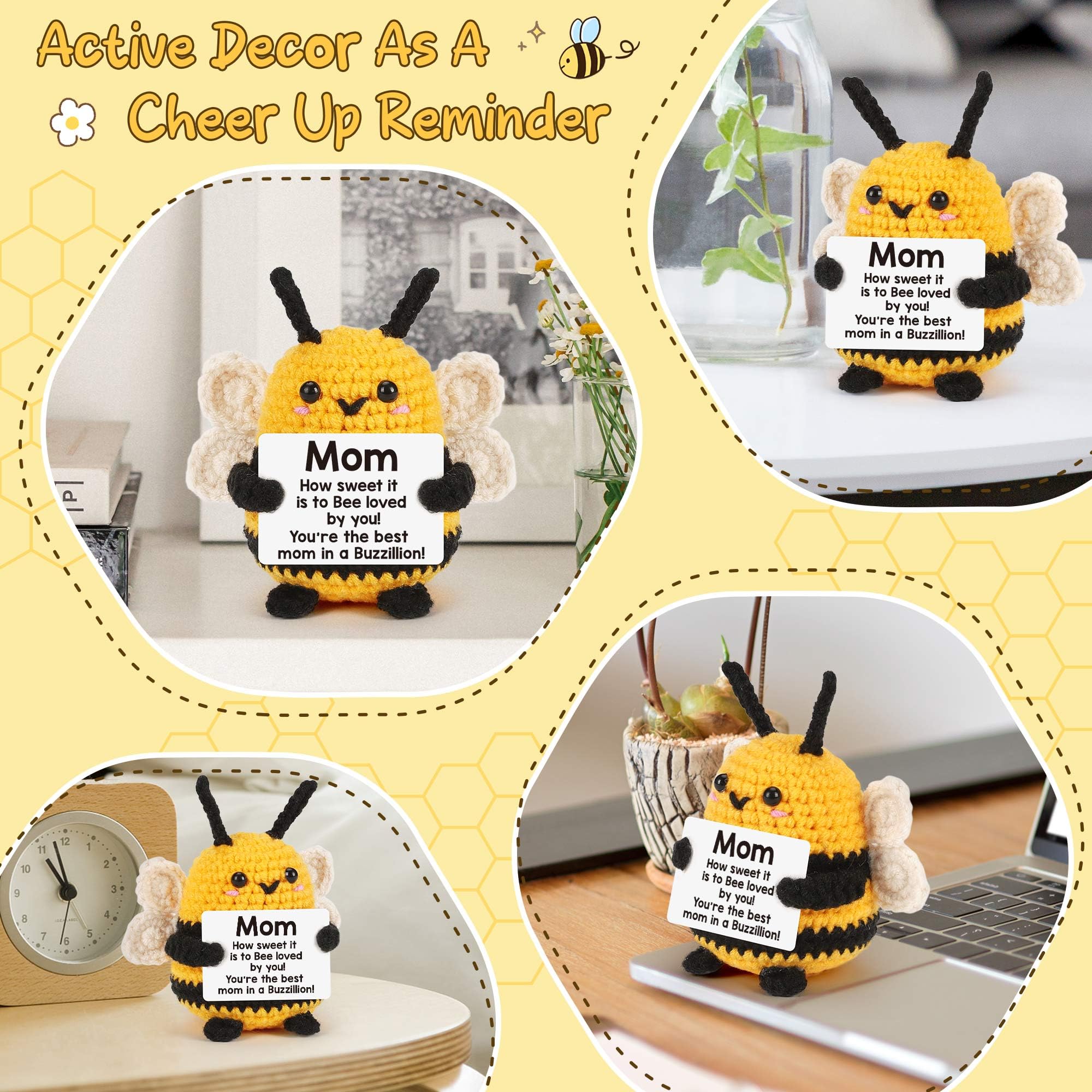 Daily reminder of love crochet bee mom gift