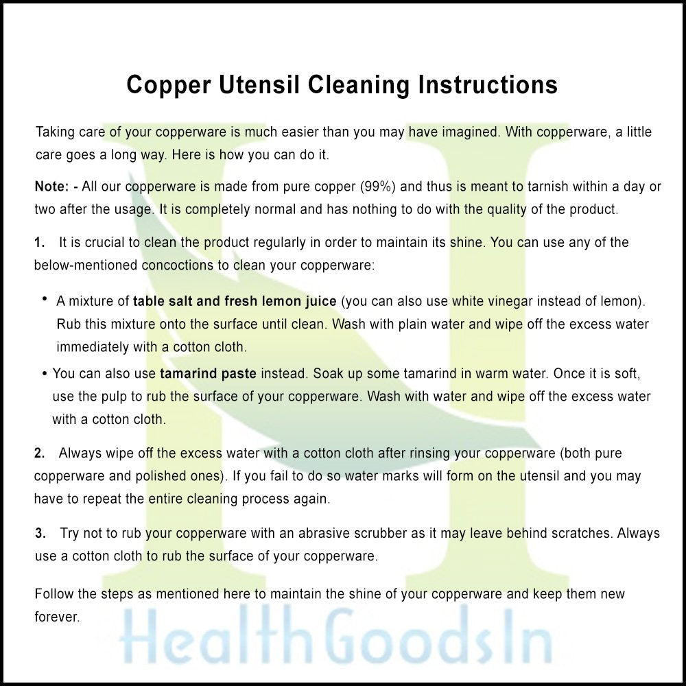 Daily-use copper tumbler easy to clean