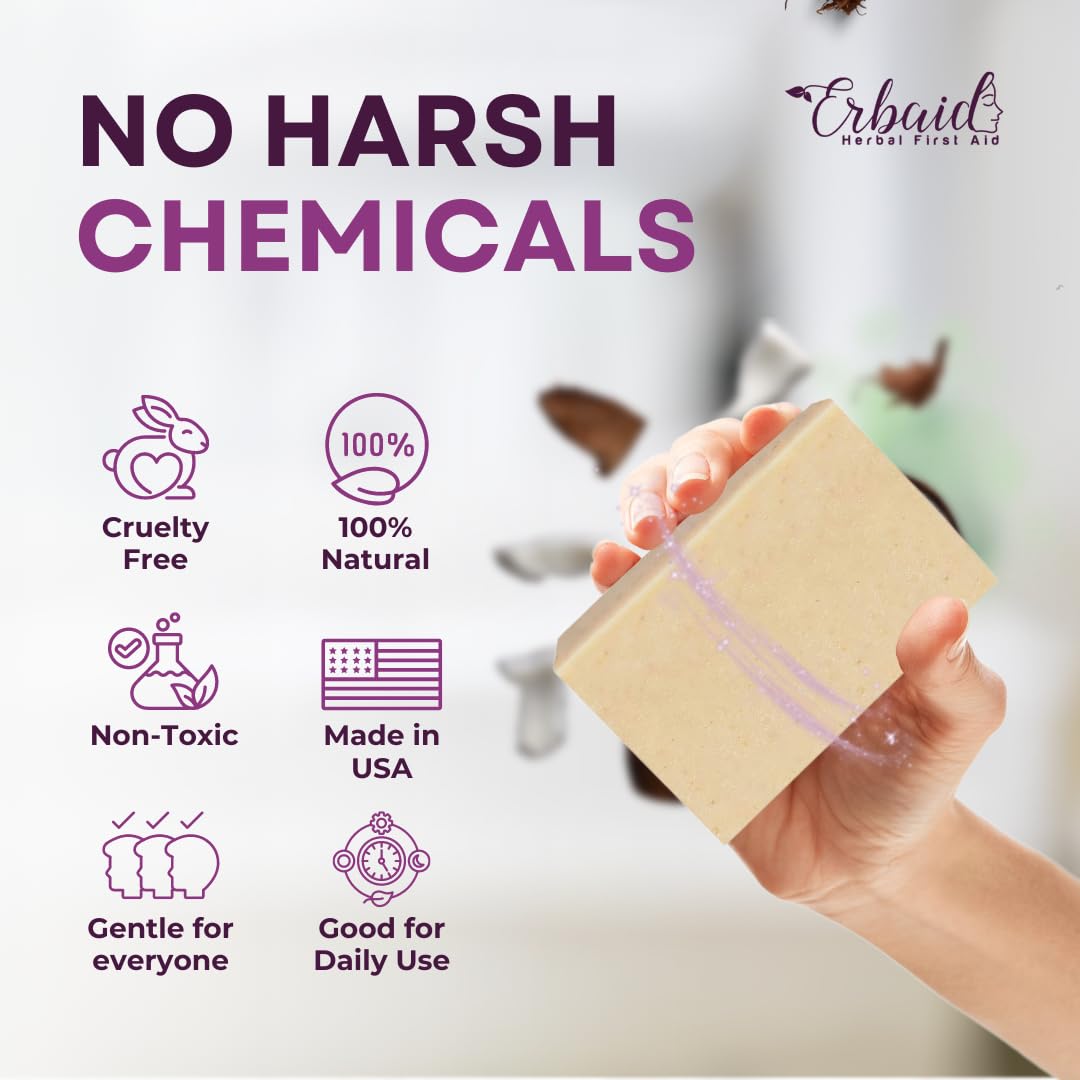Daily use eczema soap bar for face and body