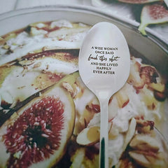 Long stainless steel spoon 7.87 inch by 1.2 inch