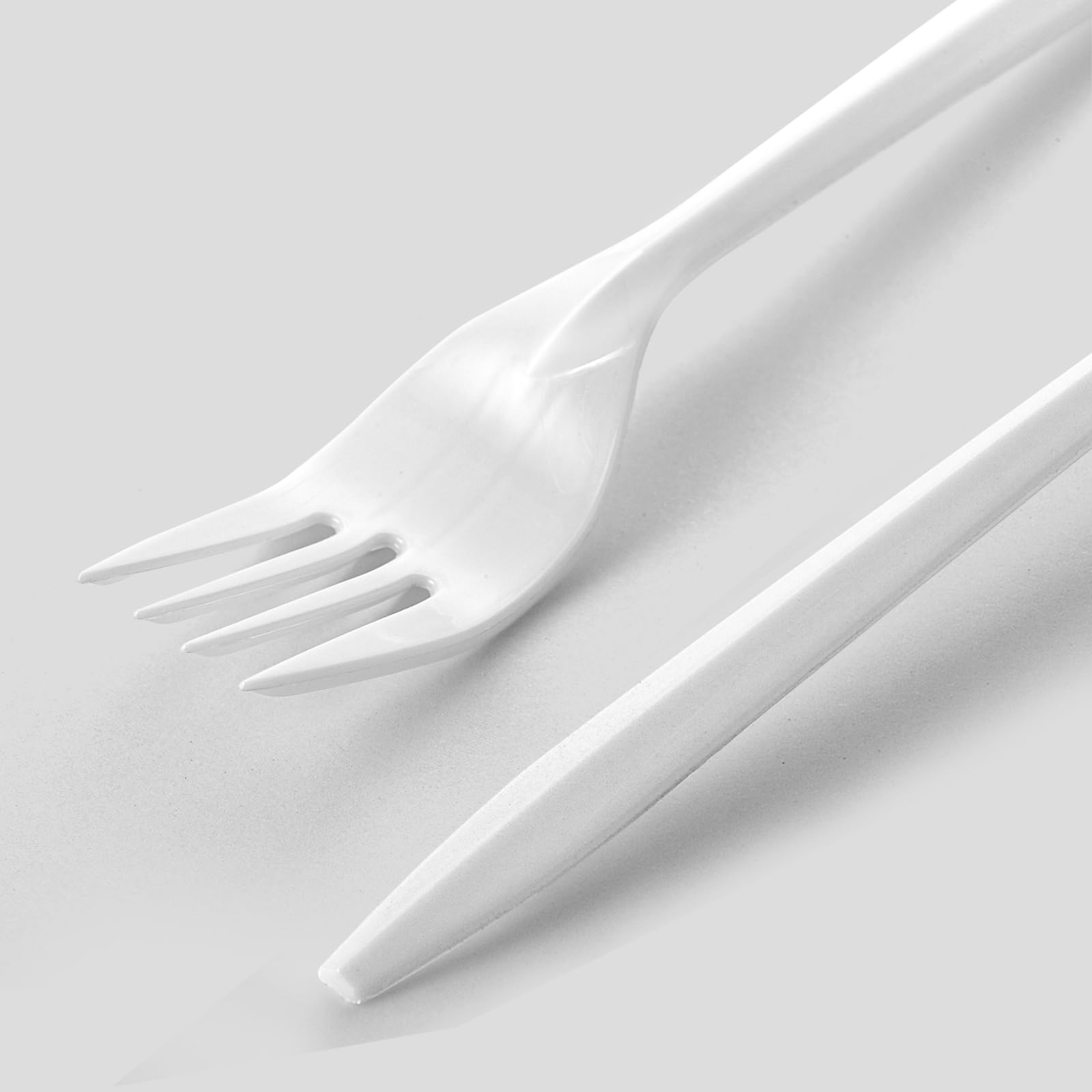 daily use white plastic forks suitable for home and events