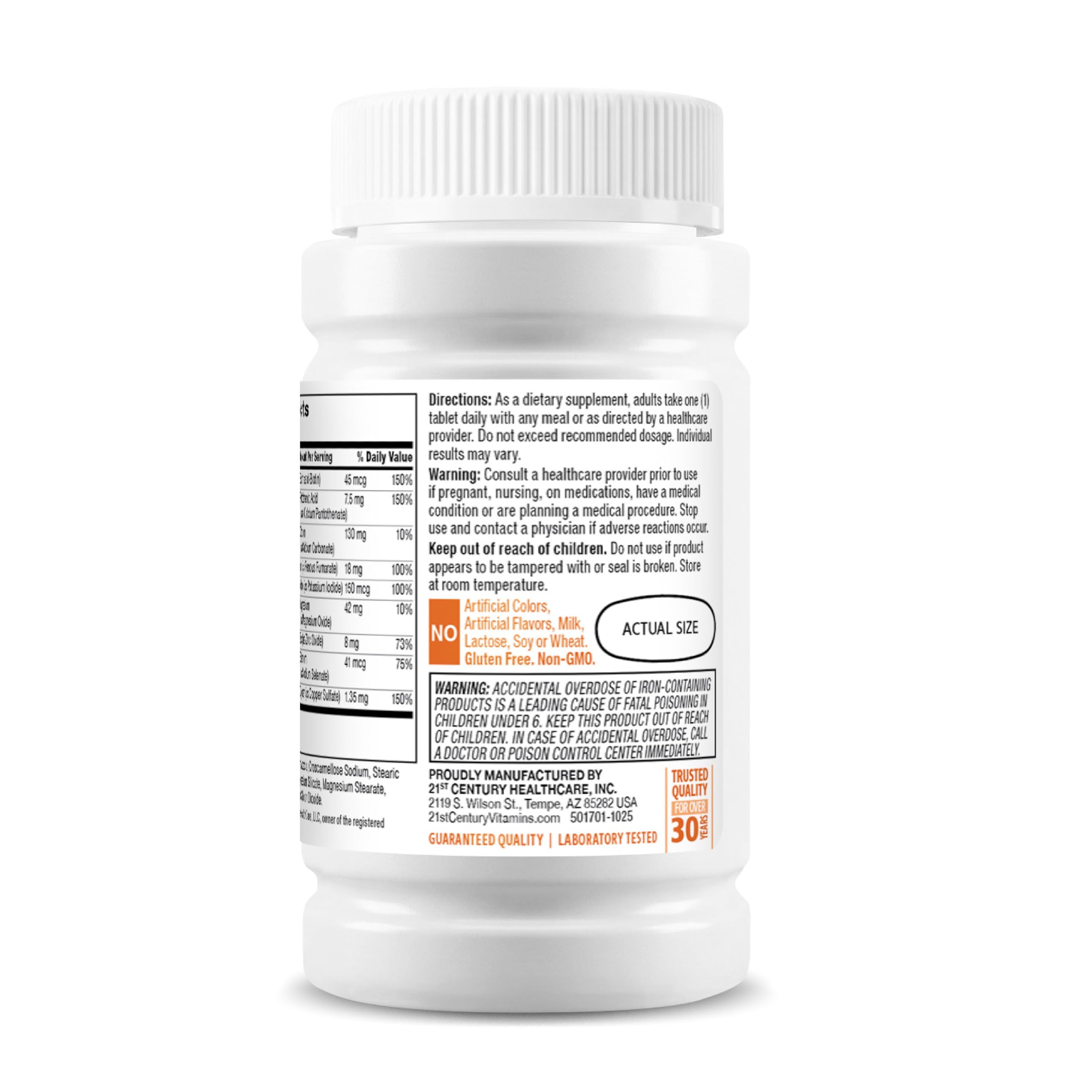Daily supplement for women front packaging