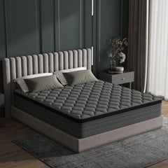 DAJIYUHC queen mattress in a box 12 inch hybrid memory foam and pocket springs