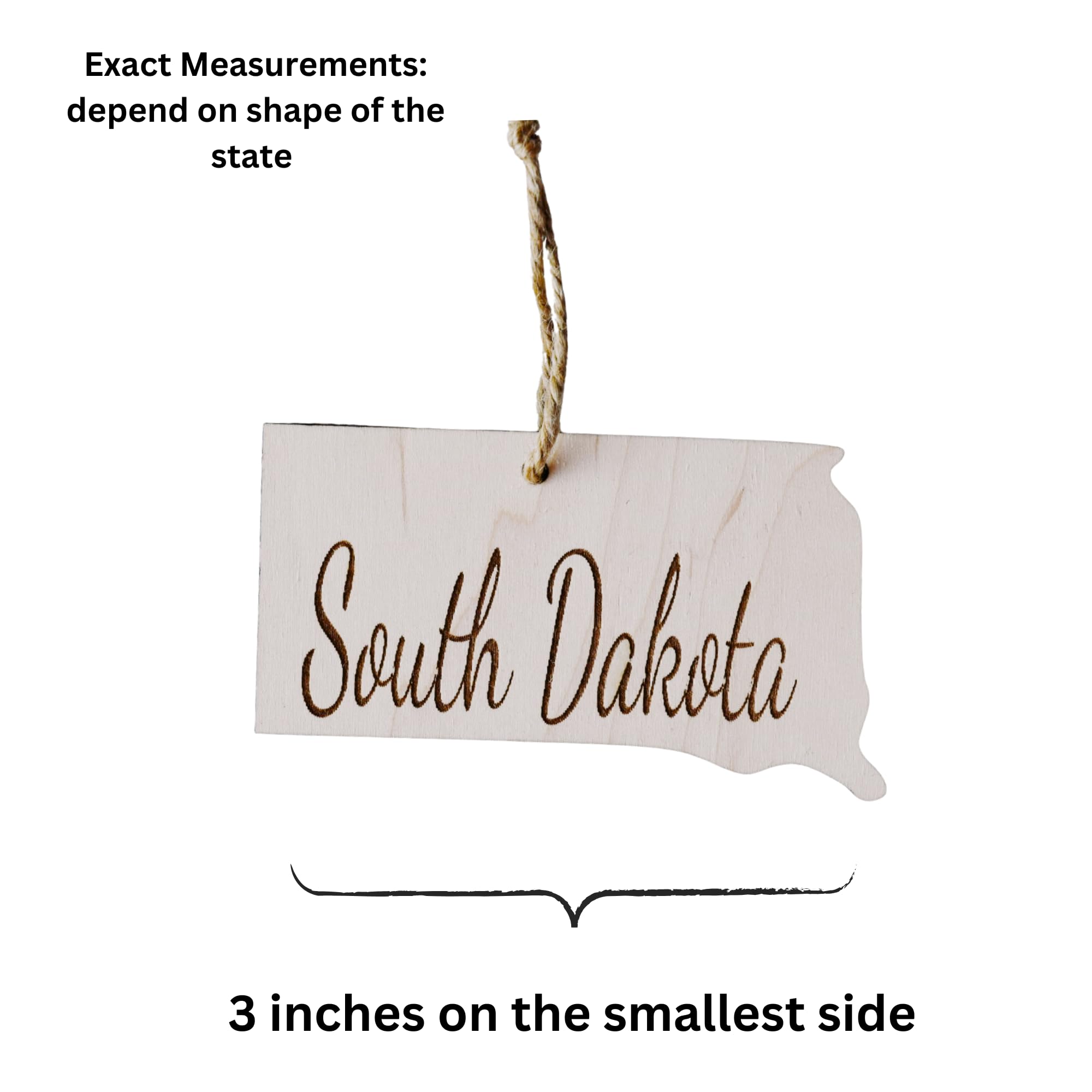 South Dakota Christmas Ornament decorative hanging keepsake