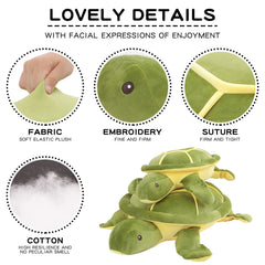Dalmao giant sea turtle plush body pillow option