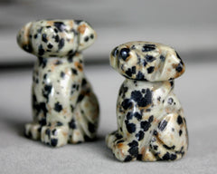 Dalmatian Jasper spirit animal display piece