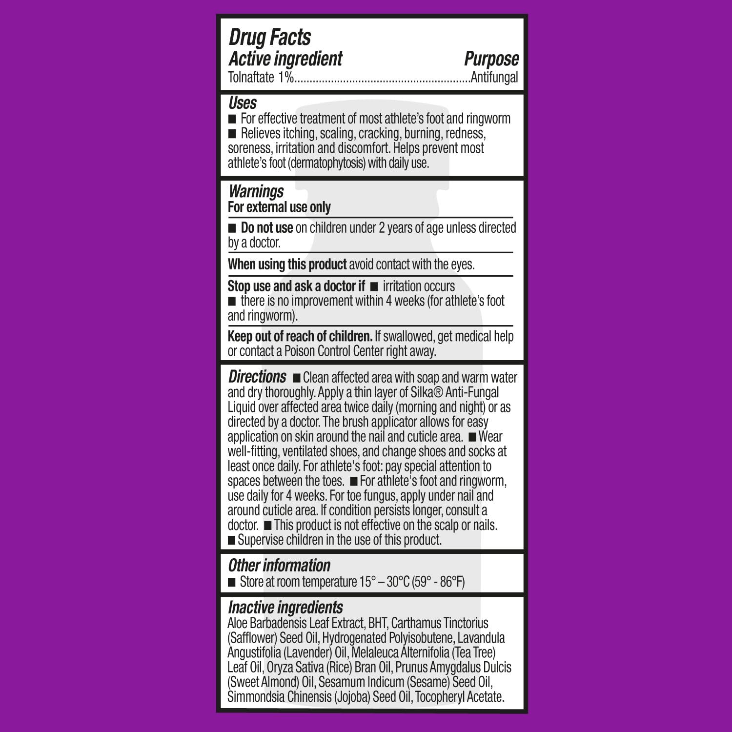 Ringworm antifungal treatment in SILKA line