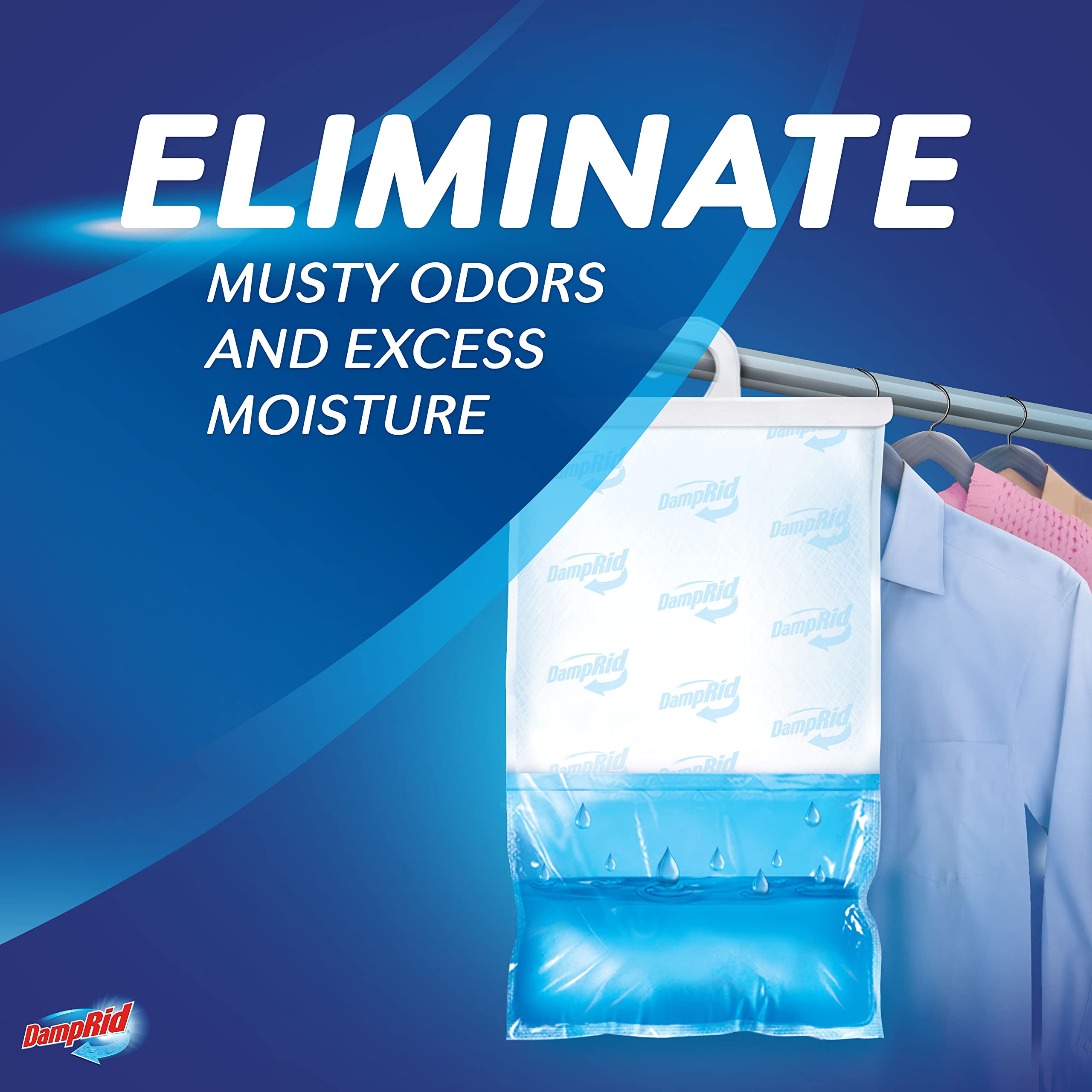 DampRid 15-4-ounce hanging moisture absorber bag