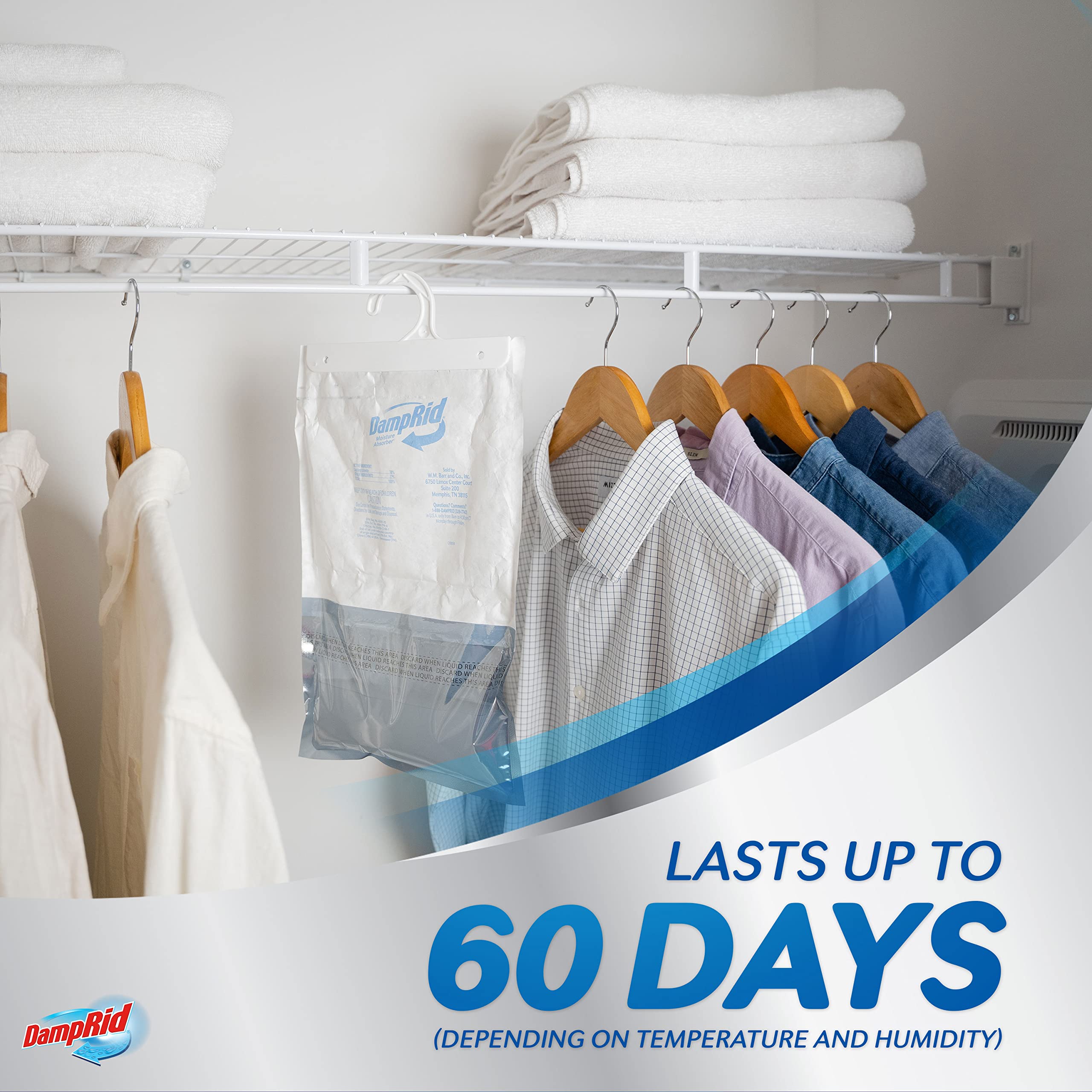 DampRid 6-pack moisture absorbers for closets