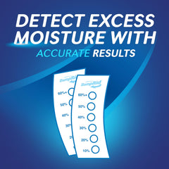 Moisture detection strip included with DampRid