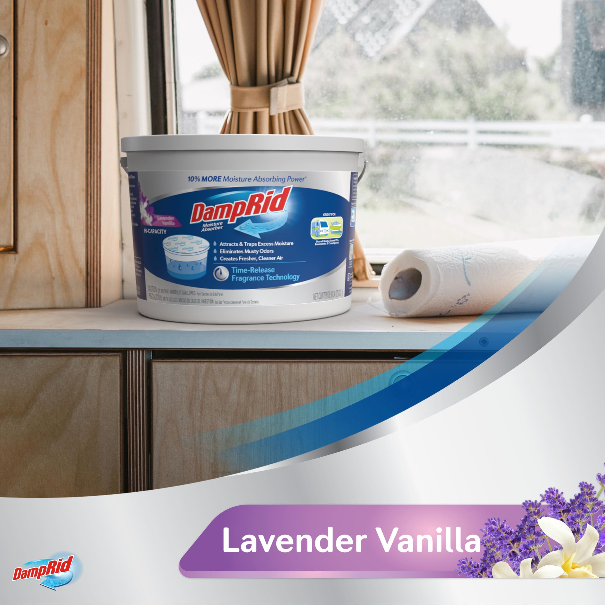 DampRid fragrance free moisture absorber in RV