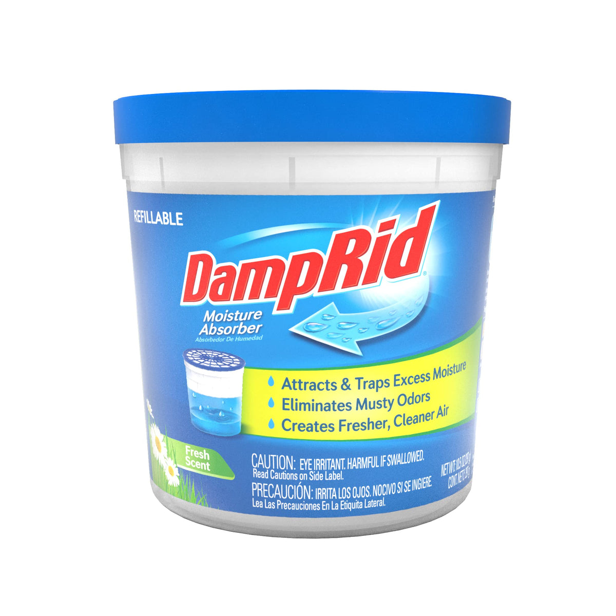 DampRid Fresh Scent refillable moisture absorber cup 10.5oz packaging