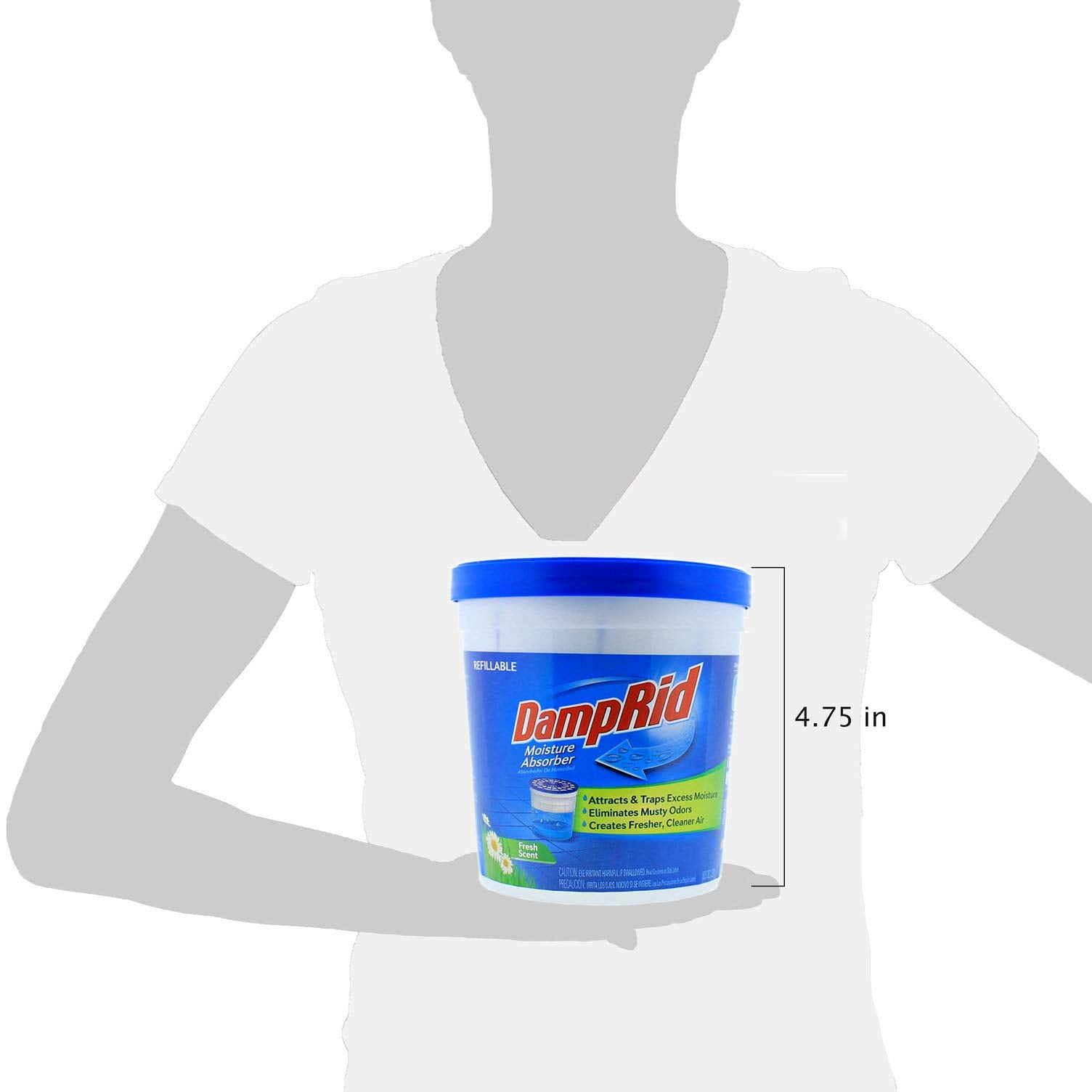 DampRid non electric moisture absorber canister with instructions