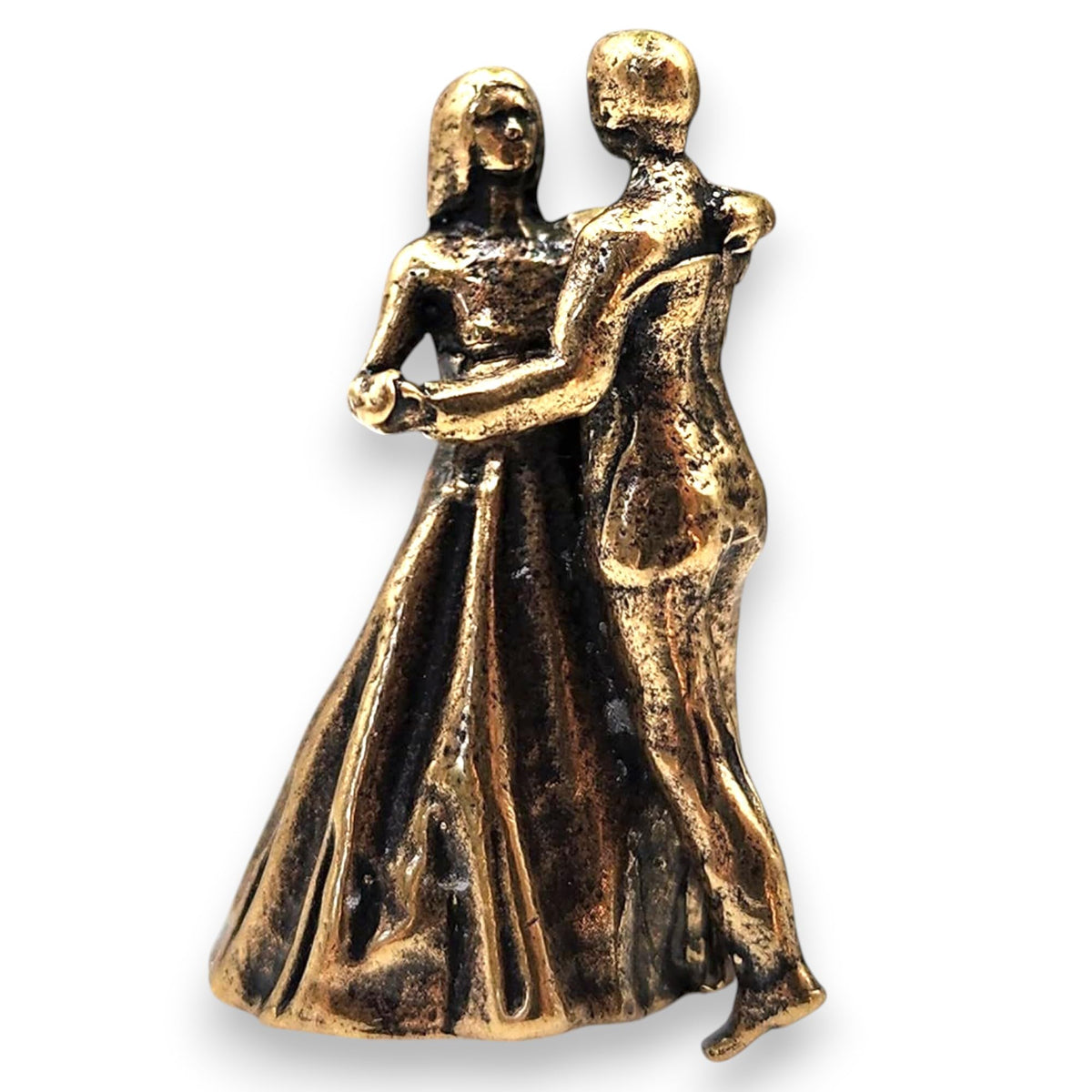 Dancing Couple Miniature Sculpture handcrafted in brass