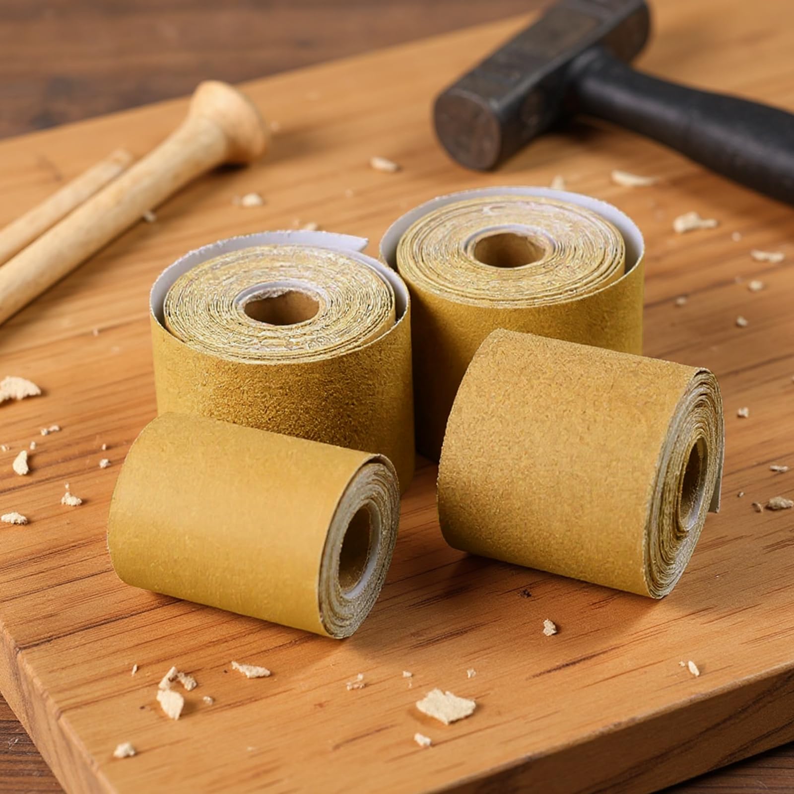 Gold fused alumina sanding paper roll 2-3-4in wide Dansib