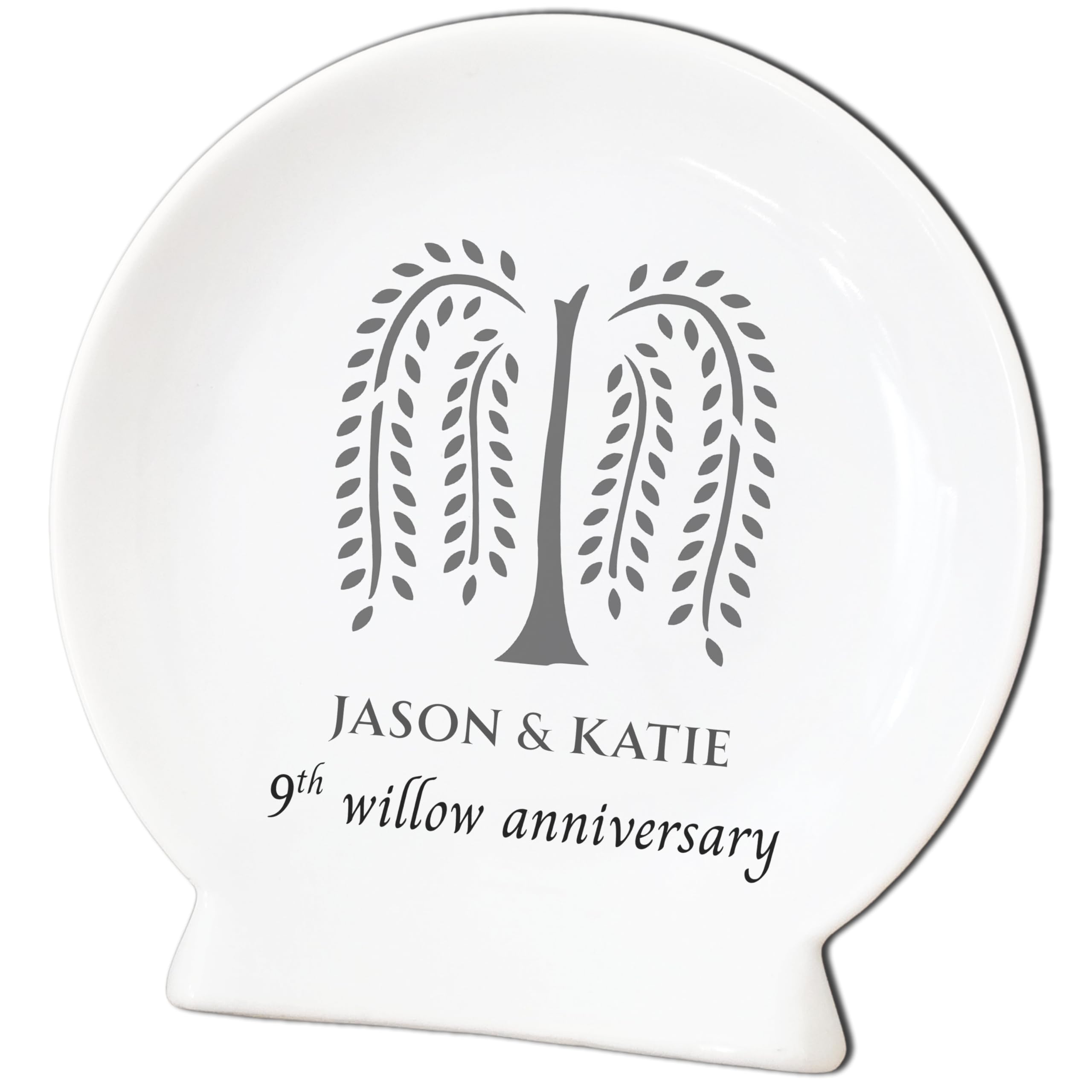 DaraDeco willow plate porcelain keepsake 5.5 inches diameter