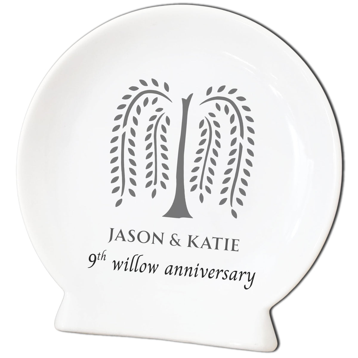 DaraDeco willow plate porcelain keepsake 5.5 inches diameter