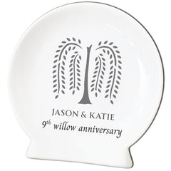 DaraDeco willow plate porcelain keepsake 5.5 inches diameter
