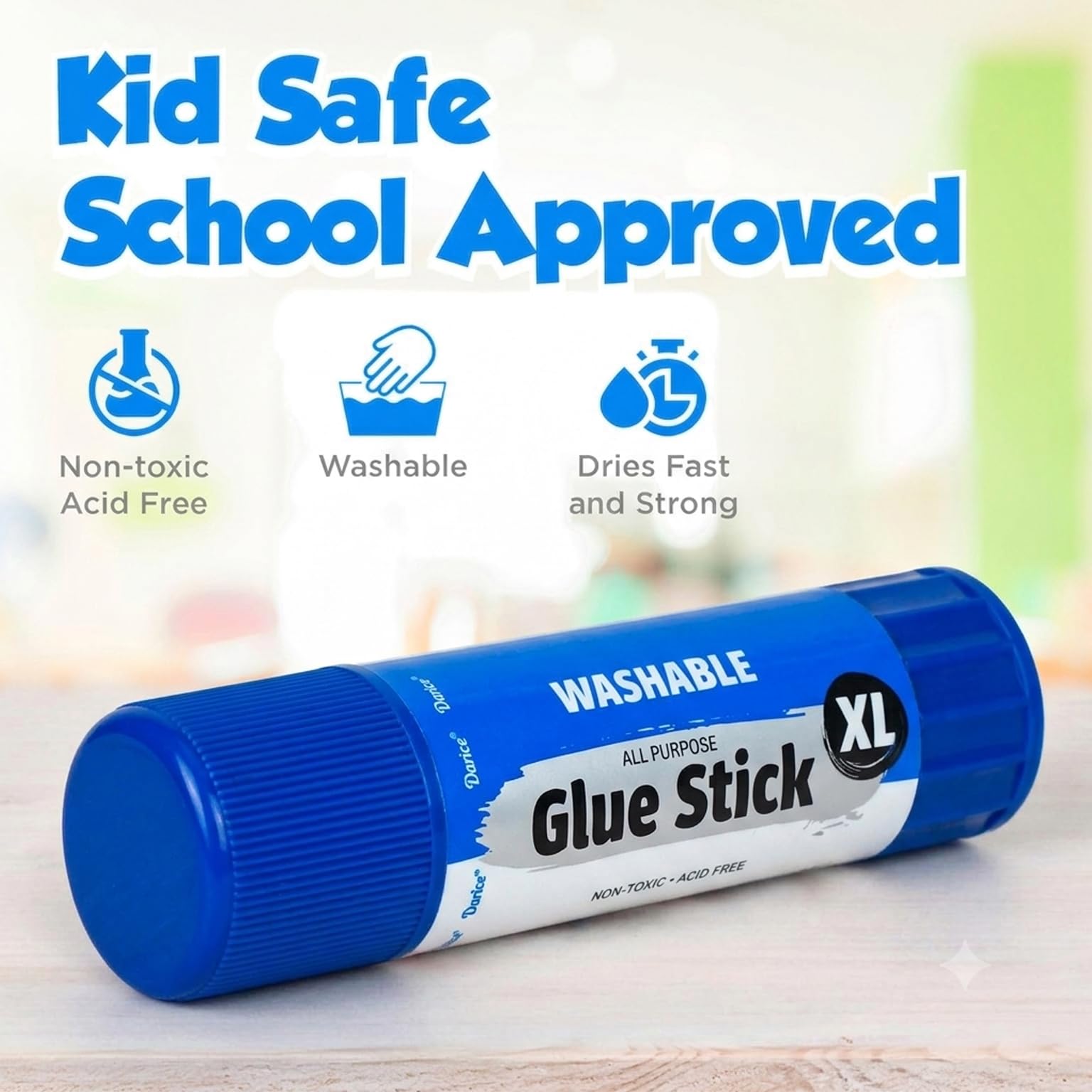 Large 115 g glue stick from Darice for classroom crafts