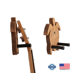 Hawaiian-style turtle design ukulele wall mount mounted on wall