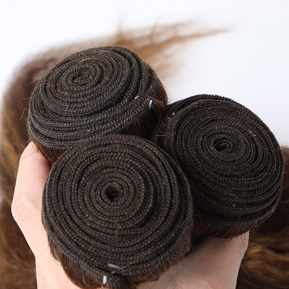 Dark brown straight bundles for versatile styling
