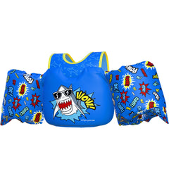 Dark Lightning Toddler Swim Vest shark print