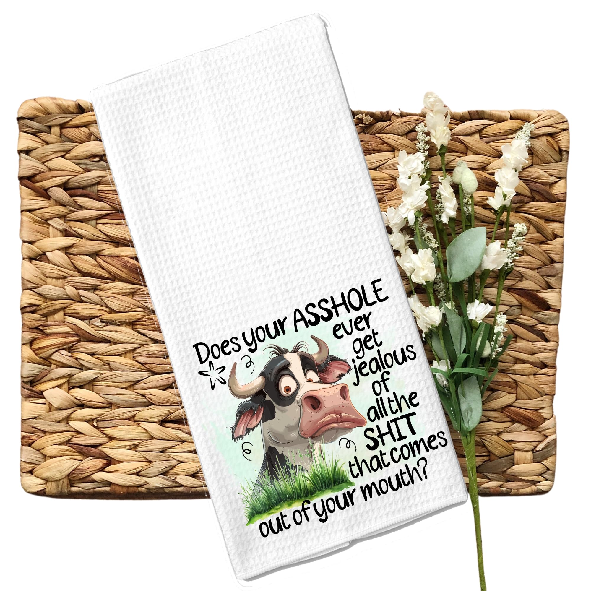 DashaAlexander dinosaur themed tea towel for gifting