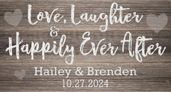 Davaahs welcome sign personalized with date