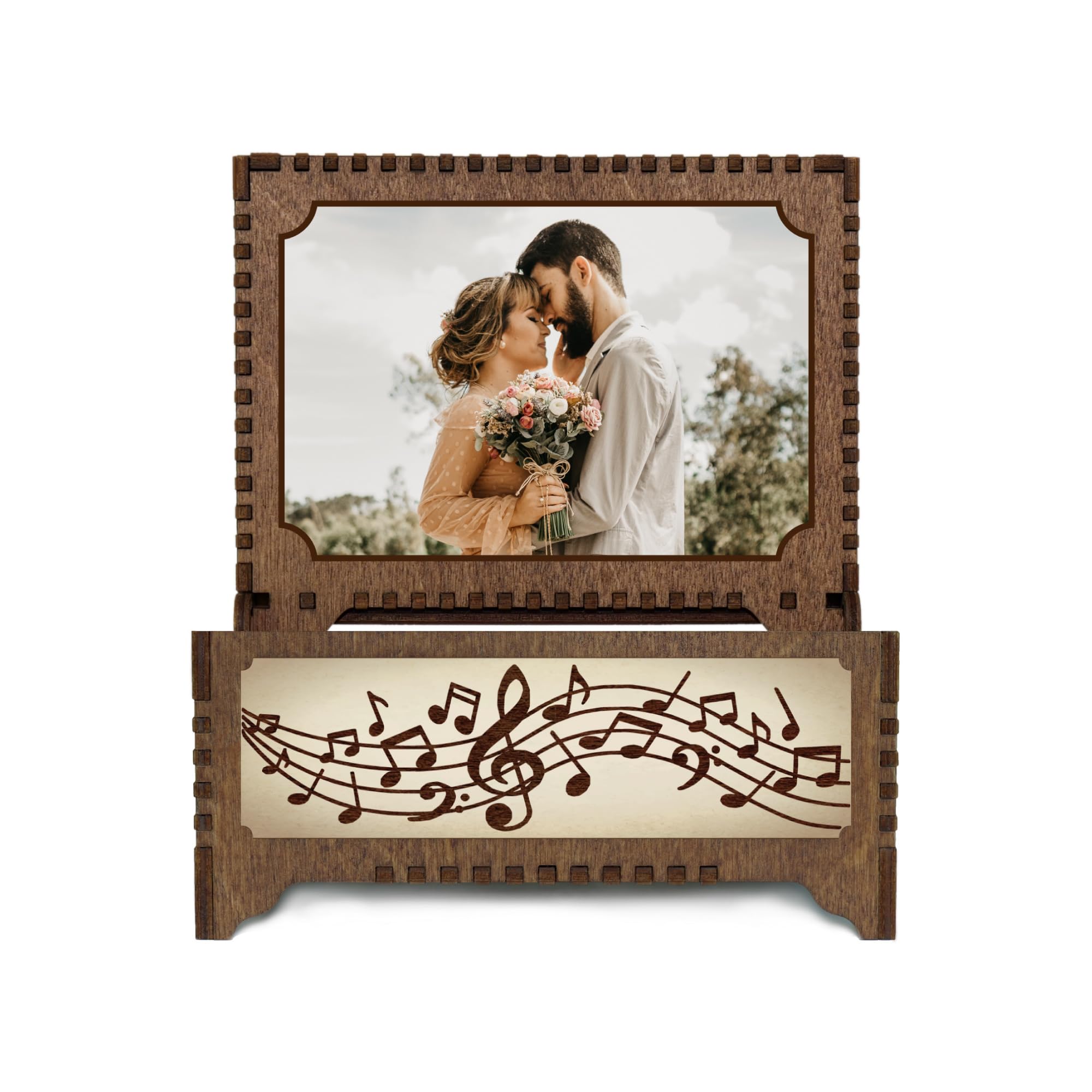 Photo print inside lid for Davidson Workshop music box