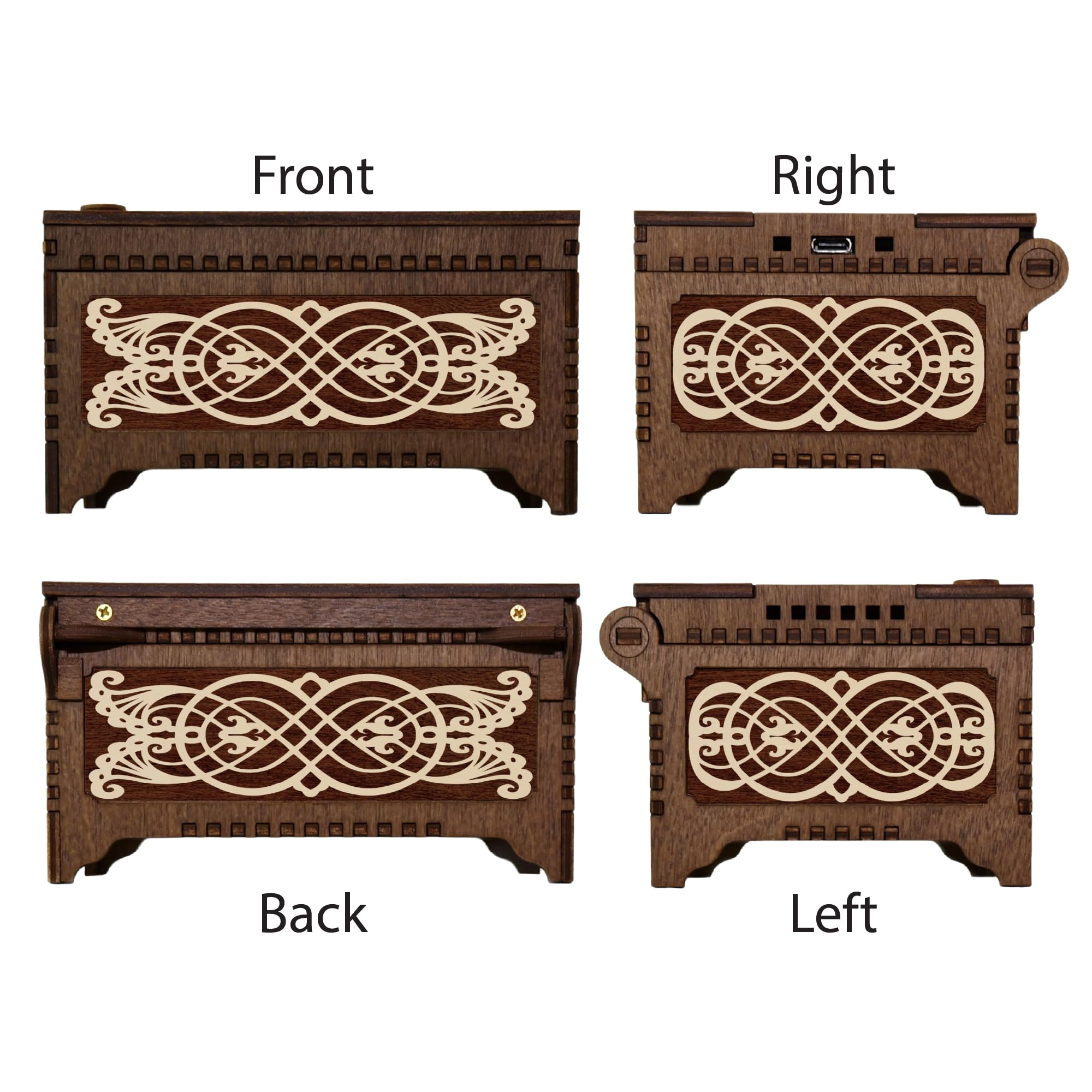 Standard and Large size options for this music box