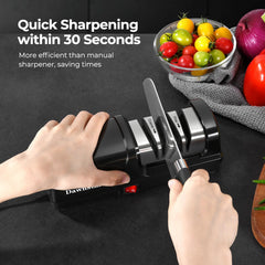 Ceramic knives sharpening capability with Dawnstar Sharpener