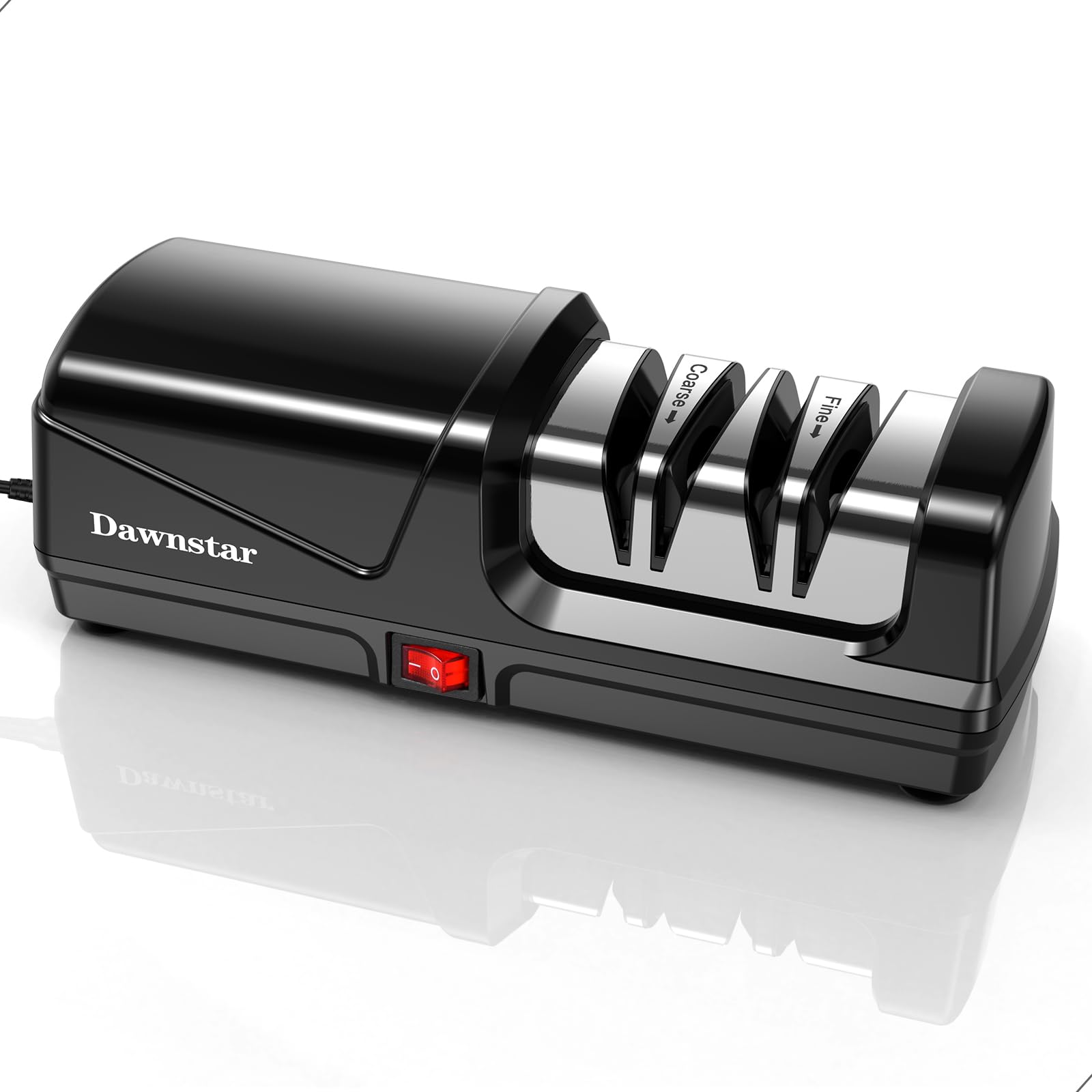 Dawnstar Knife Sharpener black with ergonomic handle