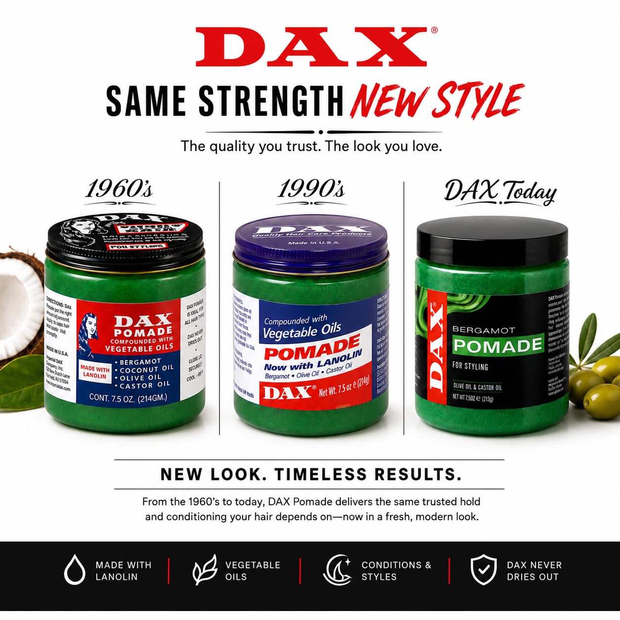 DAX Pomade 14 Oz hair styling product