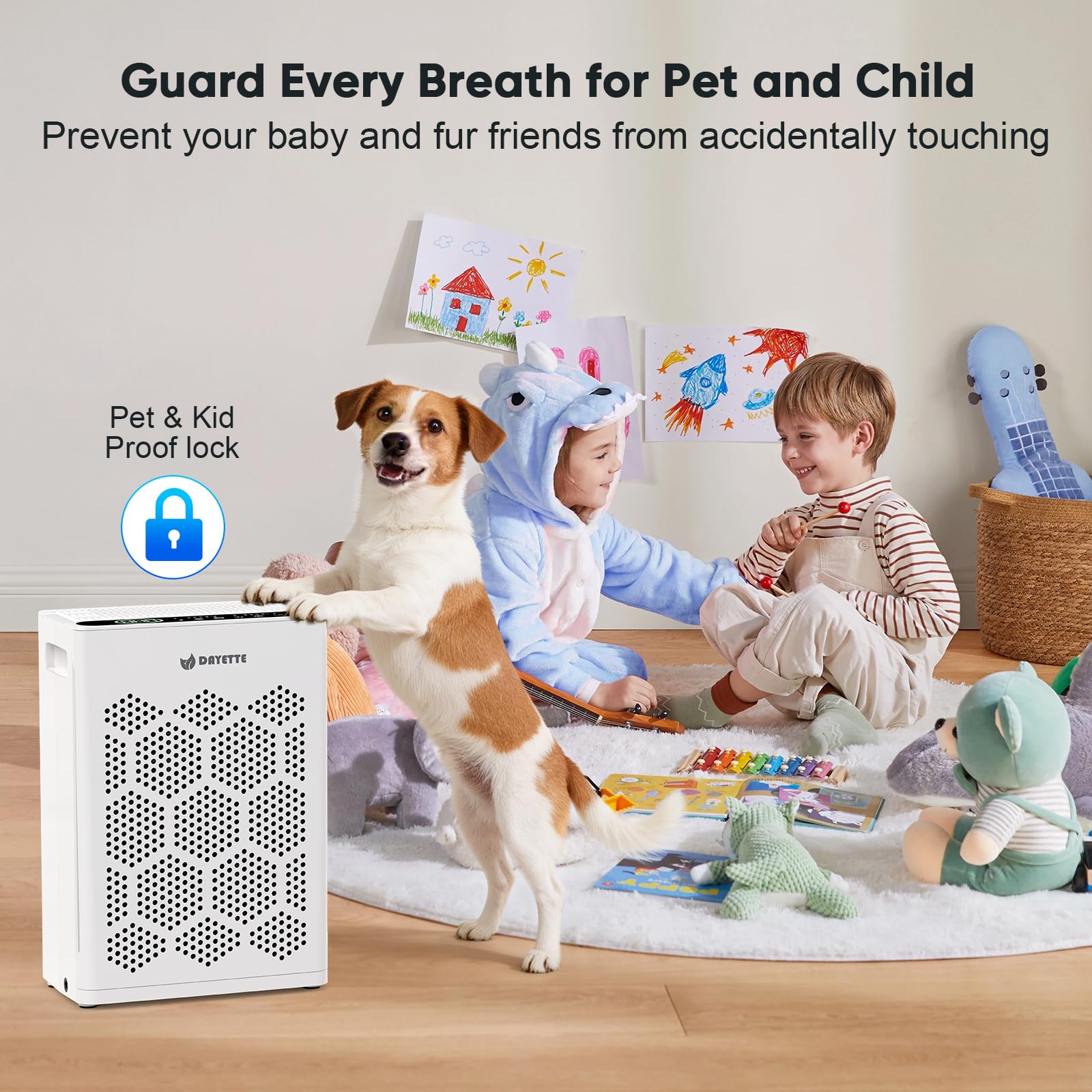 DAYETTE air purifier ultra quiet sleep mode