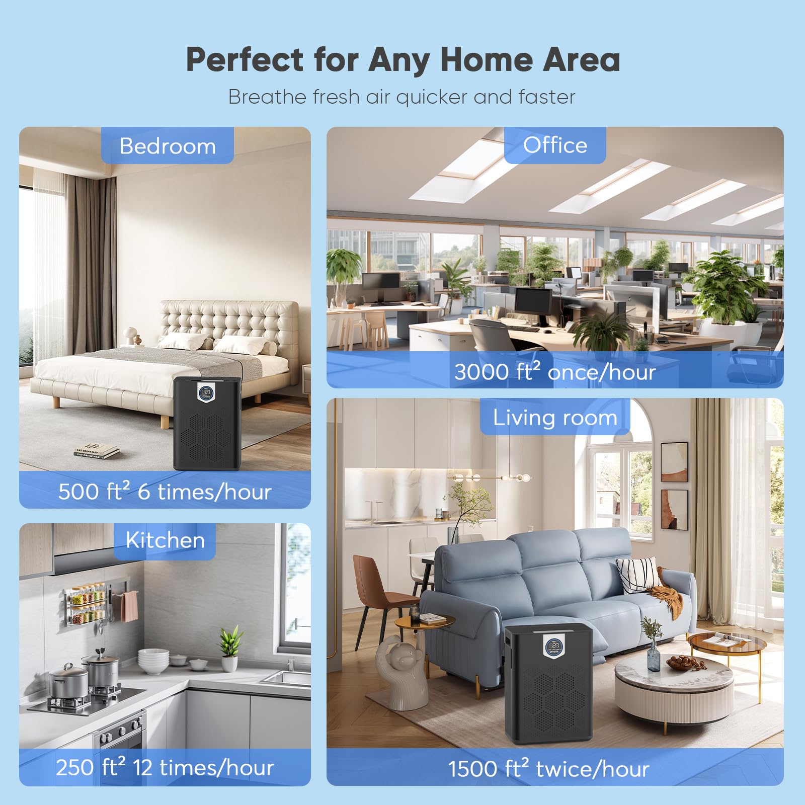 DAYETTE black air purifier product packaging
