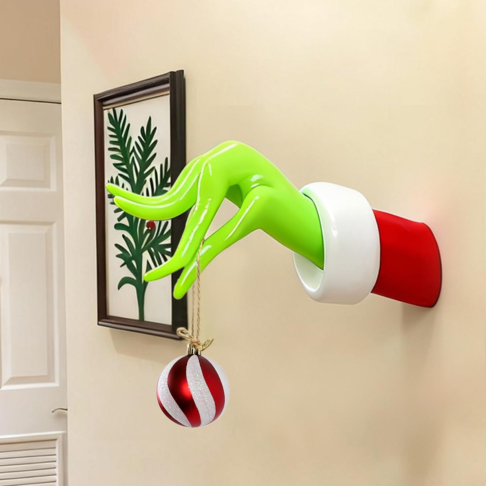 DAZONGE green plastic hand Christmas decoration indoor display