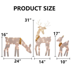 Doe reindeer 24x16 inch from Dazzle Bright Christmas outdoor decoration