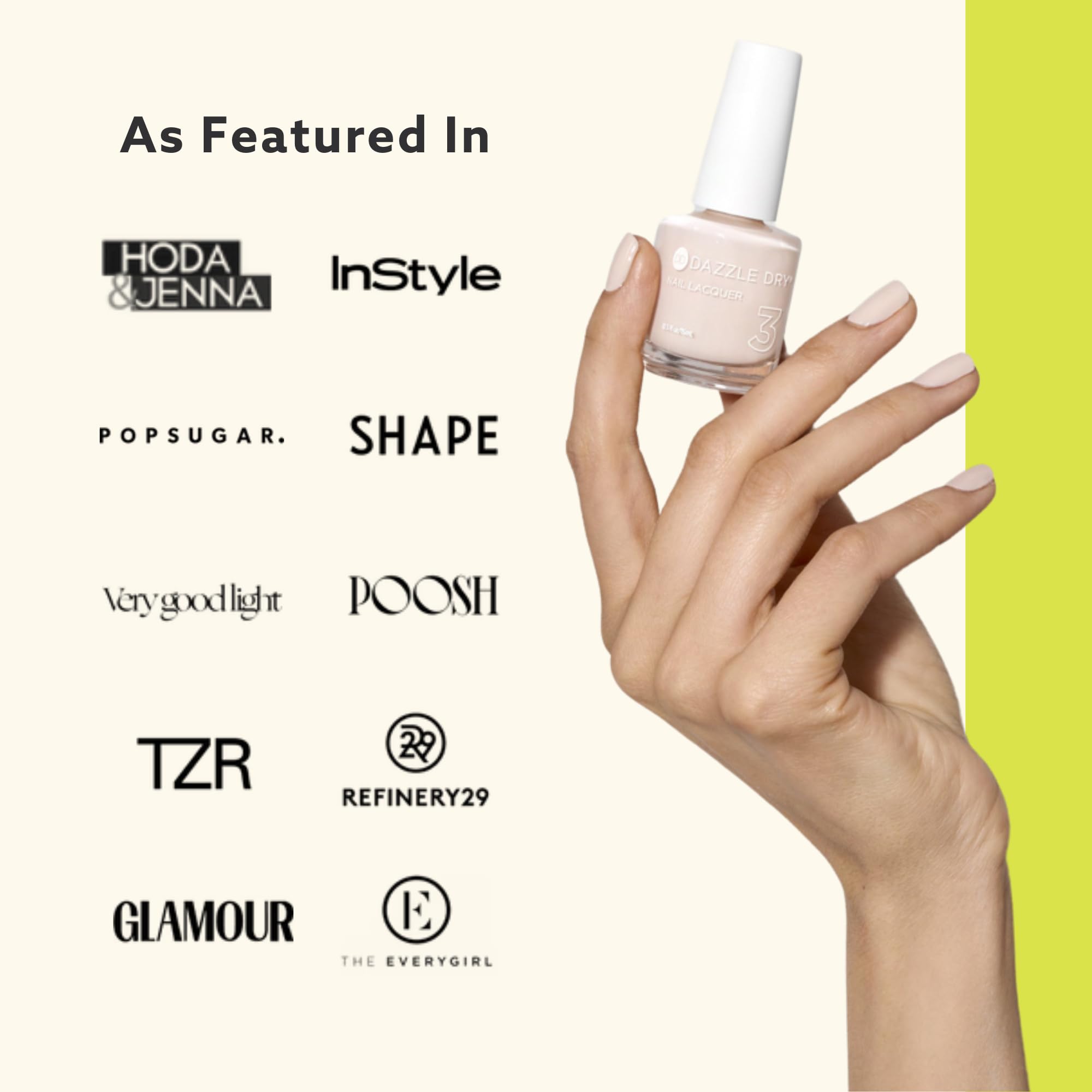 At-home manicure using Dazzle Dry Sunset Glow mini kit