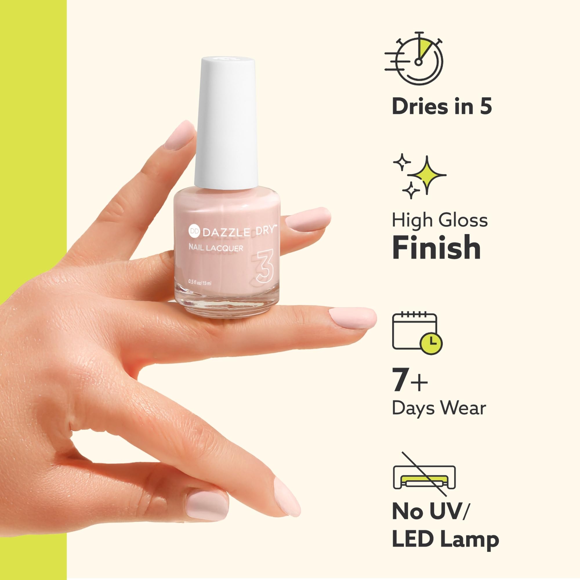 Prima Ballerina shade polish by Dazzle Dry Lacquer