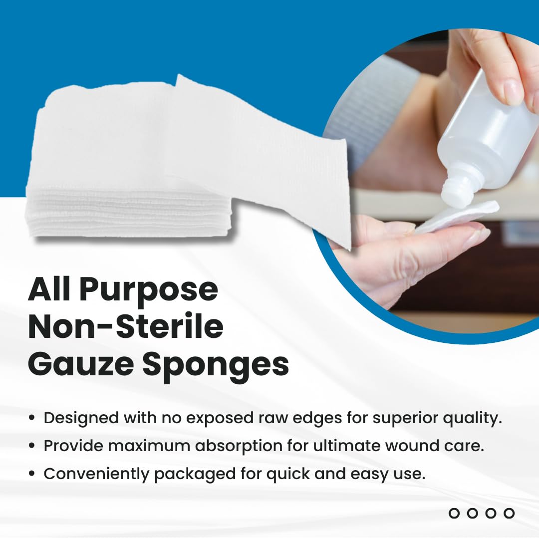 Dealmed 4-ply gauze sponges 4x4 inches